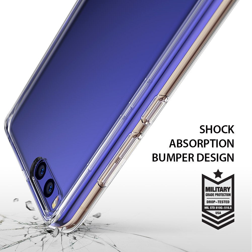 Mi 6 Case | Fusion - Clear protective phone case with shock-absorbing bumper and military-grade drop protection certification.