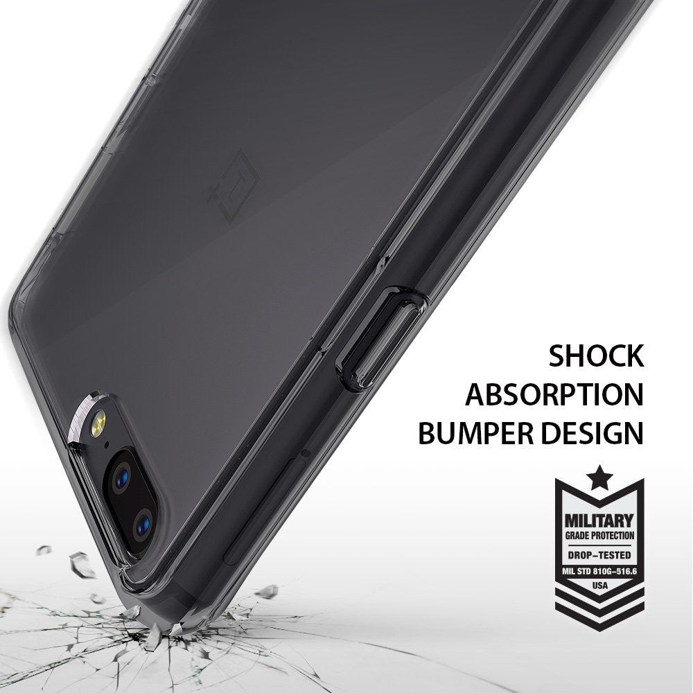 OnePlus 5 Case | Fusion - Clear protective phone case with shock-absorbing bumper and military-grade drop protection.