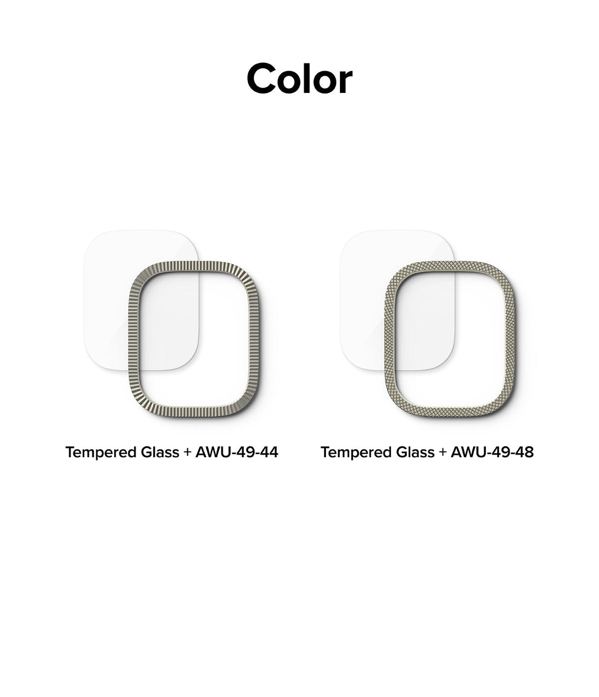 Apple Watch Ultra 3 / 2 / 1 | Glass + Bezel Styling Combo - Two Apple Watch bezel and screen protector sets.