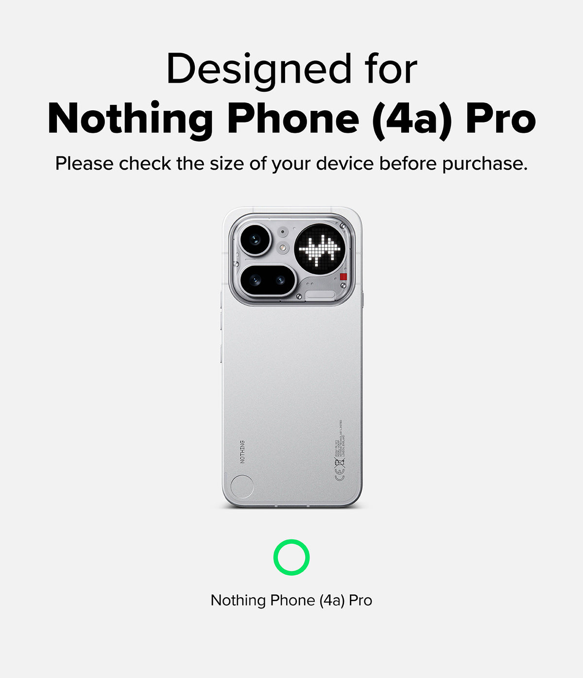 Nothing Phone (4a) Pro Case | Fusion-X - A silver Nothing Phone (4a) Pro in a protective case with a unique camera module.