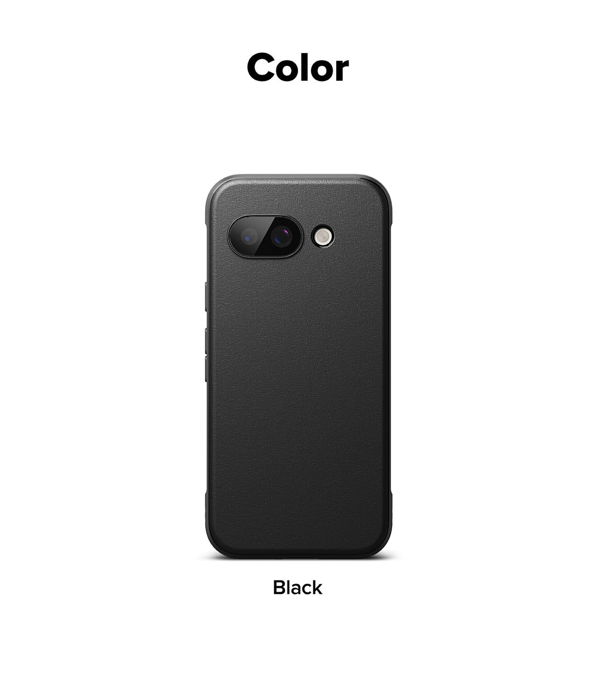 Google Pixel 9a Case | Onyx Magnetic - Matte black phone case for Google Pixel 9a with a horizontal camera cutout.