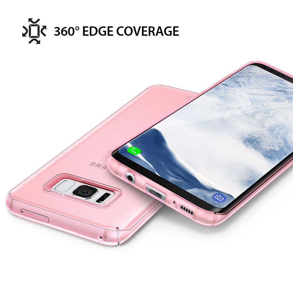 Galaxy S8 Plus Case | Slim - Pink slim-fit phone case showing 360-degree edge coverage for a Samsung Galaxy S8 Plus.