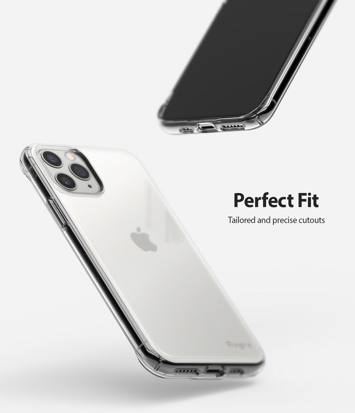 iPhone 11 Pro Max Case | Air - Clear phone case on an iPhone showing precise cutouts and a perfect fit.
