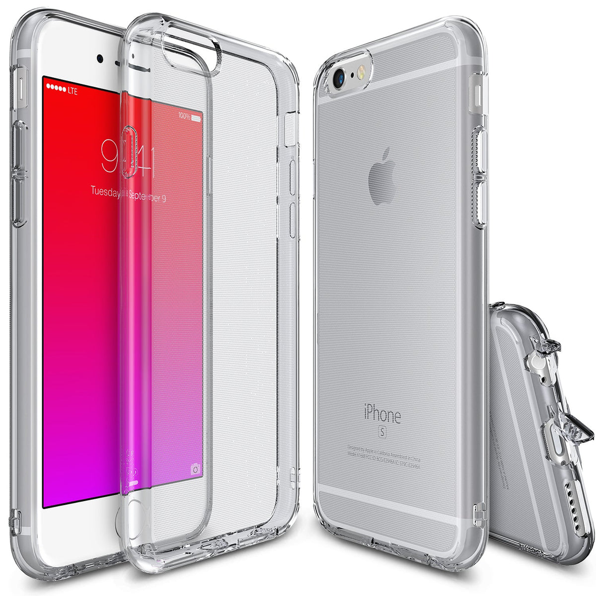 iPhone 6s / 6 Case | Air - Clear protective phone cases shown from front, back, and side angles on an iPhone 6s.
