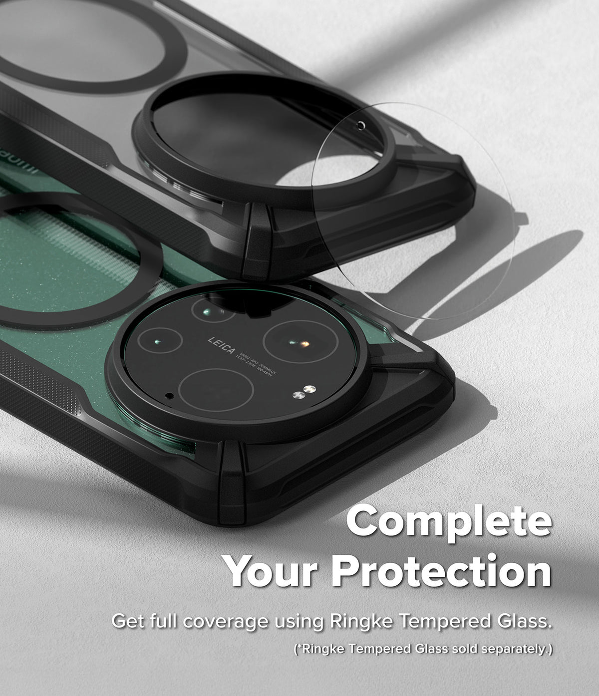 Xiaomi 17 Ultra Case | Fusion-X Magnetic - Protective phone case with a circular camera cutout and tempered glass lens.
