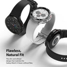 Galaxy Watch 4 Classic 42mm | Bezel Styling - Three Galaxy Watch 4 Classic units with black and silver bezel styling.
