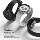 Galaxy Watch 4 Classic 46mm | Bezel Styling - Three Galaxy Watch 4 Classic units with black and silver bezel styling.