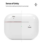 Ringke Airpods Pro Dust Guard Sticker - Comparison showing a gap in a competitor's case versus a flush fit with Ringke.
