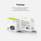 AirPods 3 Case | Onyx - Packaging box for Ringke Onyx AirPods 3 case showing product contents and specifications.