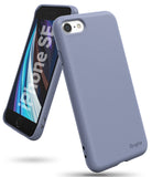 iPhone SE 2022 5G / SE 2020 / 8 Case | Air-S - Matte lavender phone case shown from front and back angles.