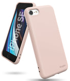 iPhone SE 2022 5G / SE 2020 / 8 Case | Air-S - A light pink Ringke phone case shown from the front and back angles.