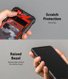 iPhone SE 2022 5G / SE 2020 / 8 Case | Fusion-X Design - Rugged phone case with camo back and raised bezels for screen and camera protection.