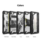 iPhone SE 2022 5G / SE 2020 / 8 Case | Fusion-X Design - Five phone cases with unique graphic designs in black frames.