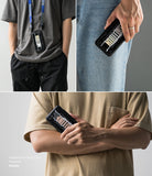 iPhone SE 2022 5G / SE 2020 / 8 Case | Fusion-X Design - Person wearing a black phone case with Routine text design.