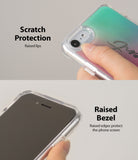 iPhone SE 2022 5G / SE 2020 Case | Fusion Design - Clear phone case showing raised lips for camera and screen protection.