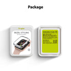 Apple Watch Series 6 / 5 / 4 / SE (40mm) | Bezel Styling - Front and back view of Ringke bezel styling packaging.
