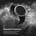 Galaxy Watch 4 (40mm) Case | Air Sports - Black watch with clear protective case surrounded by a dynamic dust explosion.