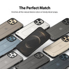 iPhone 12 / 12 Pro Case | [UX] - iPhone 12 / 12 Pro Case | Multiple translucent iPhone 12 cases in various colors arranged around a central phone.