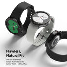 Galaxy Watch 5 / 4 (40mm) | Bezel Premium Styling - Three Galaxy smartwatches with tachymeter bezels and silicone bands.