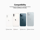 iPhone 12 / 12 Pro Case | Fusion Design Palette - Compatibility chart showing iPhone 12 and 12 Pro checked as compatible.