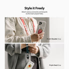 iPhone 12 Pro Max Case | Fusion Design Fruit - Person wearing a phone case with strawberry and avocado designs.