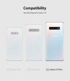 Galaxy S10 Plus Case | Fusion-X - Comparison chart showing Galaxy S10e, S10, and S10 Plus with the S10 Plus selected.