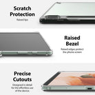Galaxy Tab S7 FE Case | Fusion - Three close-up views showing raised lips, screen bezels, and precise port cutouts.