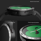 Galaxy Watch 5 / 4 (40mm) | Bezel Premium Styling - Close-up of a smartwatch bezel featuring engraved numbers and cutouts.
