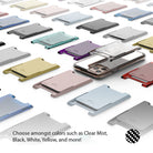 Card Holder | Slot [Solid - 2 Cards] [1 Pack] - A grid of colorful, slim adhesive card holders displayed in various shades.