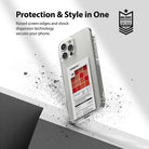 iPhone 12 Pro Max Case | Fusion Design Palette - Clear phone case with a tomato-themed color grid insert and military-grade drop protection.