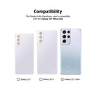 Galaxy S21 Ultra Case | Folio Signature+ - Compatibility chart showing three Samsung phones with only the S21 Ultra checked.