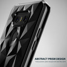 LG G6 Case | Air Prism - Black phone case with a glossy, 3D geometric prism pattern and cutouts for camera and buttons.