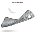 Galaxy S8 Plus Case | Air Prism - A flexible, translucent gray phone case with a geometric prism pattern and a floating feather.