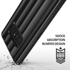 Galaxy Note 8 Case | Flex S Pro - Black phone case with shock-absorbing bumper design and military-grade drop protection seal.