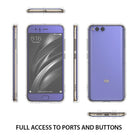 Mi 6 Case | Fusion - Technical wireframe views of a purple Mi 6 smartphone showing case fitment and port accessibility.