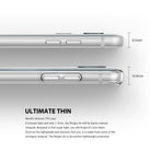 LG G6 Case | Air - Comparison showing a bare 8.5mm phone versus a 10.9mm phone with a slim, transparent TPU case.