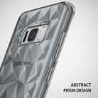 Galaxy S8 Plus Case | Air Prism - Clear phone case with a geometric, 3D prism pattern on the back and camera cutout.