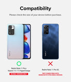 Redmi Note 11 Pro Plus Case | Fusion-X Plus - Compatibility chart comparing compatible light blue and incompatible dark blue phones.