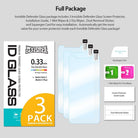 Redmi Note 5 / 5 Plus Screen Protector | Invisible Defender - Redmi Note 5 / 5 Plus Screen Protector - Three glass protectors, cleaning wipes, squeegee, and installation guide.