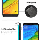 Redmi Note 5 / 5 Plus Screen Protector | Invisible Defender - Redmi Note 5 / 5 Plus Screen Protector - Shatterproof glass and 2.5D edge design shown on a smartphone display.