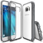 Galaxy S7 Case | Fusion - Clear protective phone case shown from front, back, and side angles on a white background.