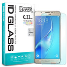 Galaxy J5 2016 [ID Tempered Glass] Screen Protector - Invisible Defender glass screen protector box and smartphone.