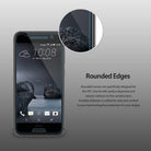 HTC One A9 Screen Protector | Invisible Defender - HTC One A9 with screen protector showing rounded edge detail.