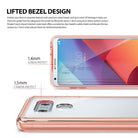 LG G6 Case | Fusion - Clear phone case showing 1.4mm screen and 1.5mm camera raised bezel protection for the LG G6.