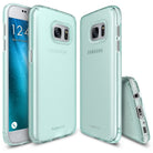 Galaxy S7 Case | Slim - Three views of a mint green, slim-fit protective phone case for the Samsung Galaxy S7.