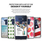 Zenfone 3 Case | Fusion - Five clear phone cases displaying various custom designs, including beach, leaf, and flag patterns.
