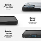 iPhone 12 / 12 Pro Case | [UX] - Three panels showing raised camera protection, screen bezels, and precise port cutouts.