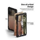 Redmi Note 10 Pro / 10 Pro Max Case | Fusion-X Design - Redmi Note 10 Pro / 10 Pro Max Case - Two Fusion-X cases showing clear and printed graphic back designs with black bumpers.