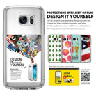 Galaxy S7 Case | Fusion - Clear phone case with customizable inserts, design templates, and a DIY instructional video QR code.