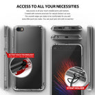 Mi 5 Case | Fusion - Clear protective phone case showing button cutouts, strap holder, and active touch technology.